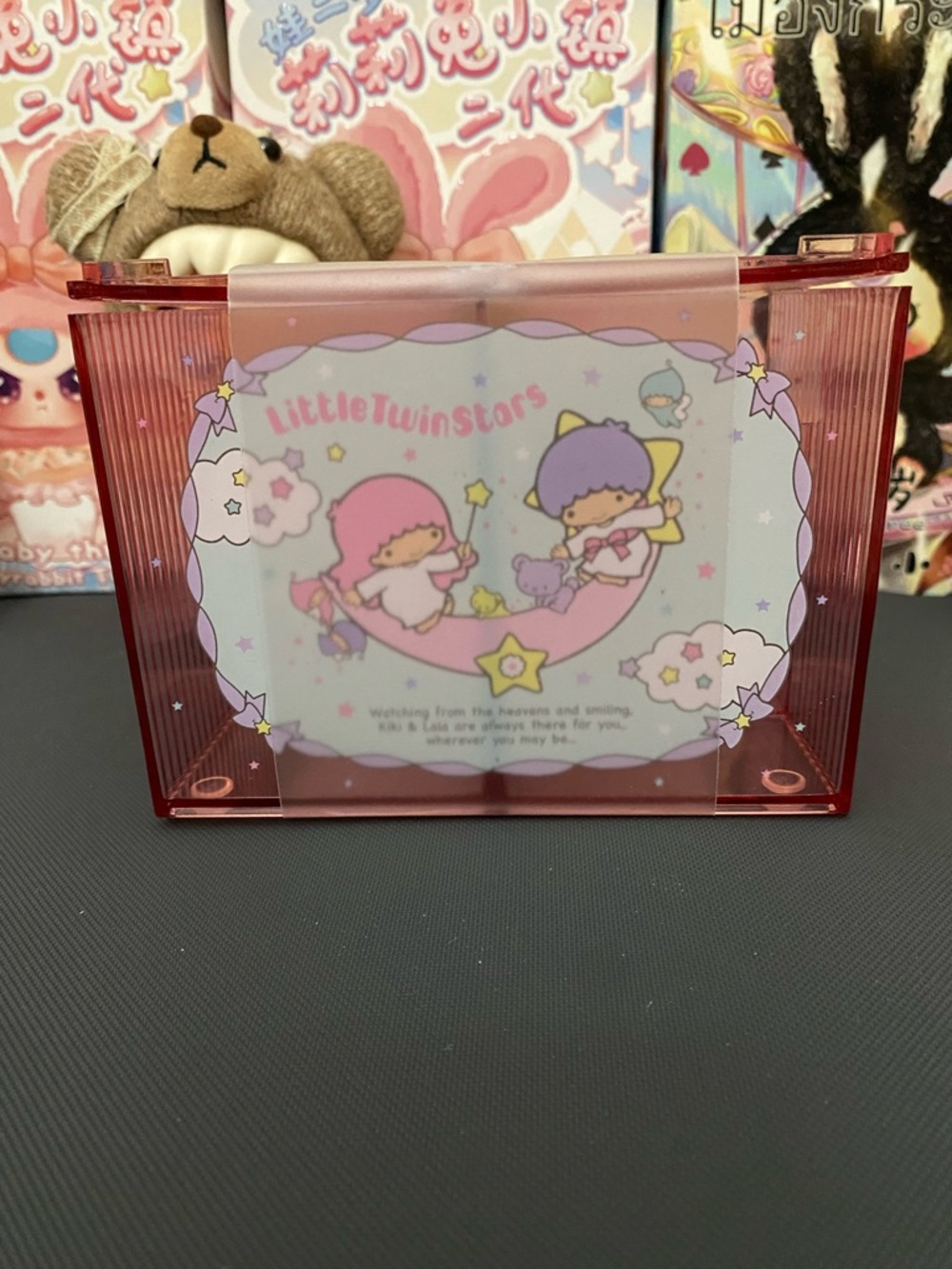 Sanrio Little Twin Stars Pink and Purple Acrylic Pen or Notepad Holder